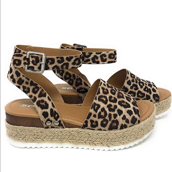 Casual Espadrilles Trim Flatform Studded Wedge - Picture 2 of 5